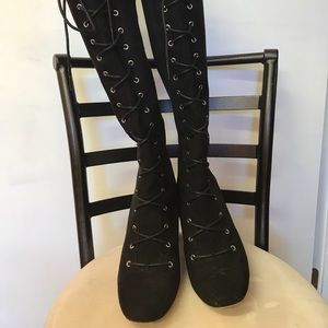 Tall black boots